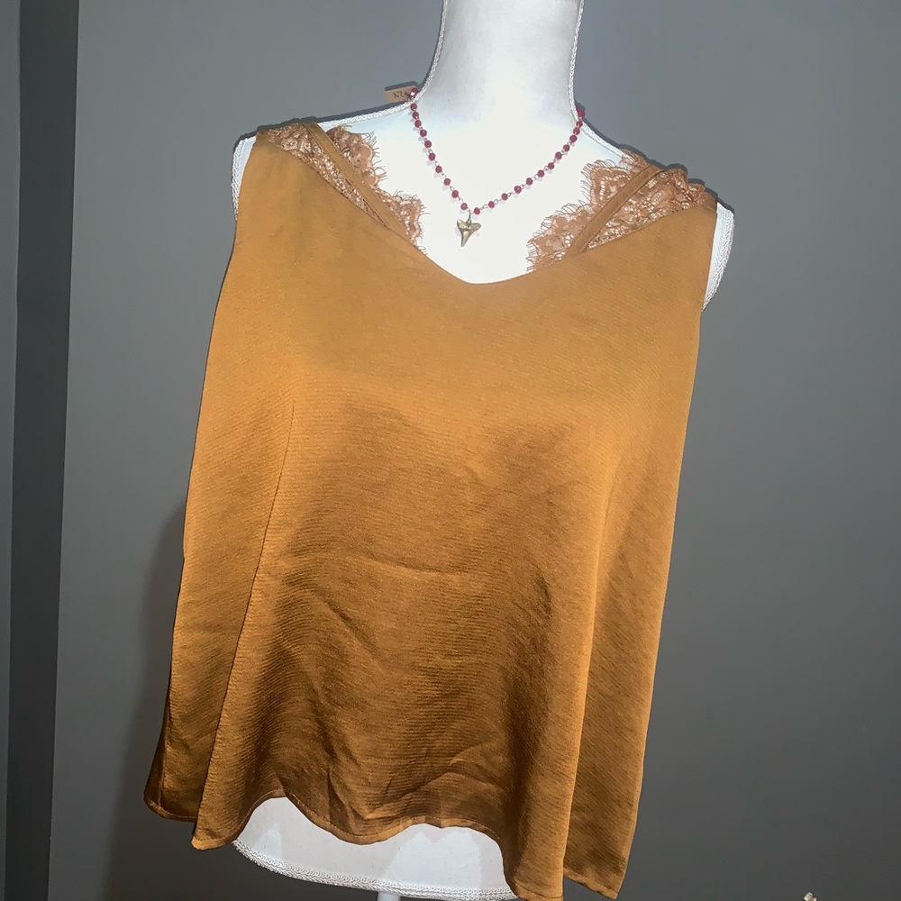 Satin Canisol with Lace